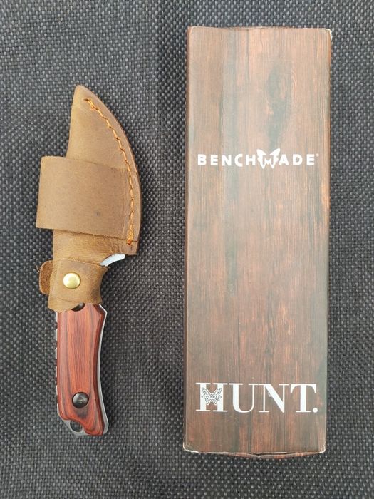 Ловен нож Benchmade HUNT малък с кожена кания