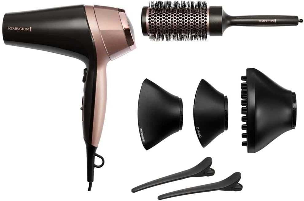 Сешоар за коса Remington Curl & Straight D5707 В комплект с четка и дифузер 2200W
