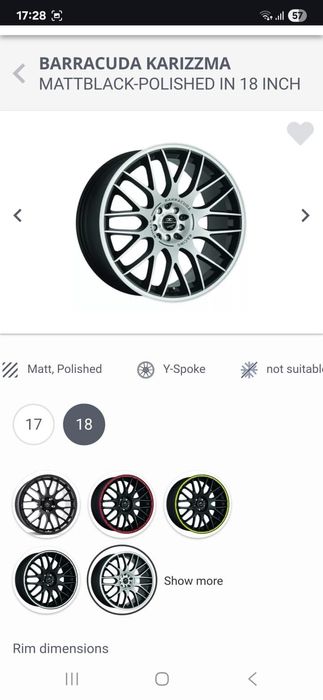 Jante Barracuda Karizzma R18 – aspect sport mpremium