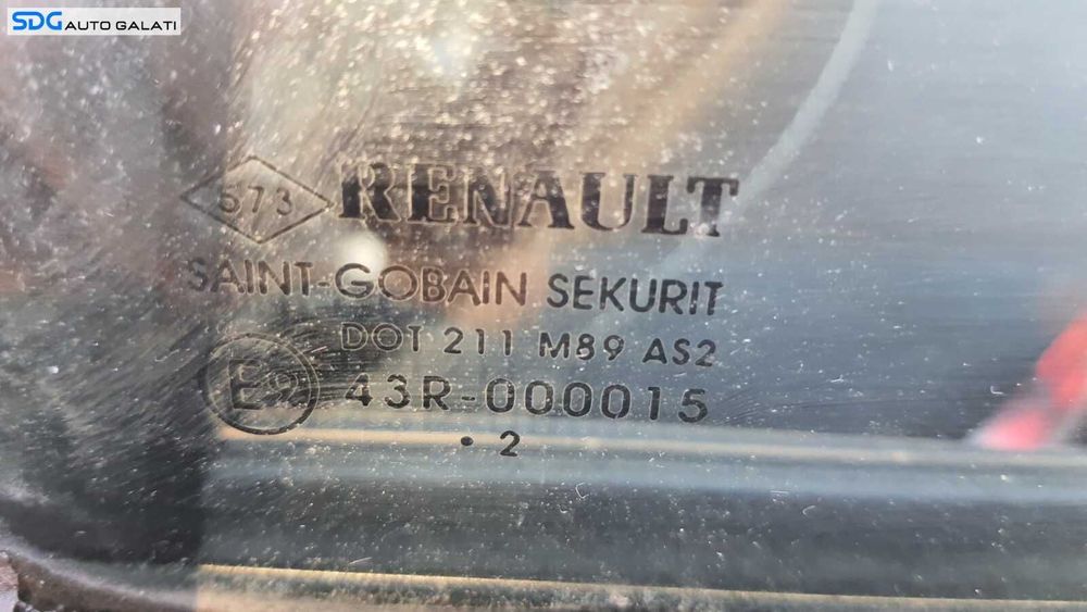 Geam Sticla Culisant de pe Usa Portiera Stanga Spate Renault Megane 3 Grandtour 2008 - 2015 [C1666]