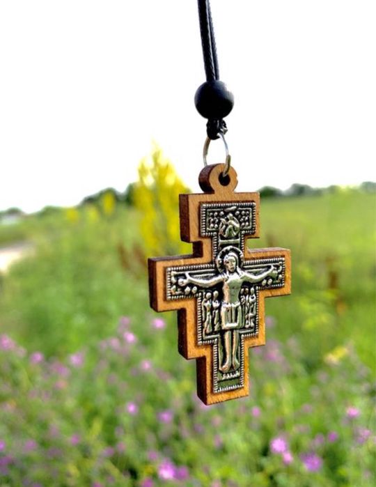 Colier/Lant Argint - Sfanta Cruce din Muntele Athos / Grecia