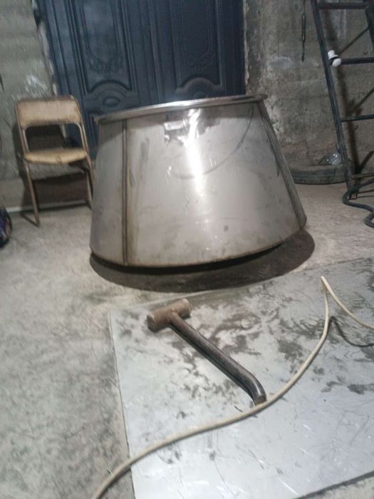 Казан из нержавейкы. Все виды сварки ворота перила навеси и.т.д