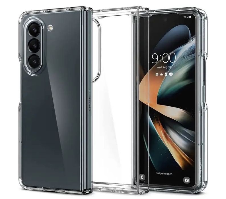 Samsung Z FOLD 2 3 4 5 6 Husa Hard Case Plastic Semi Clear Fata Spate