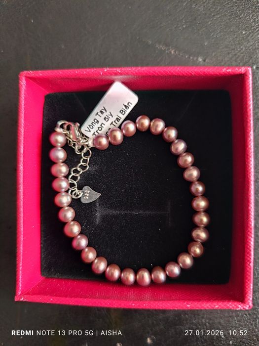 Браслет из чистого жемчуга