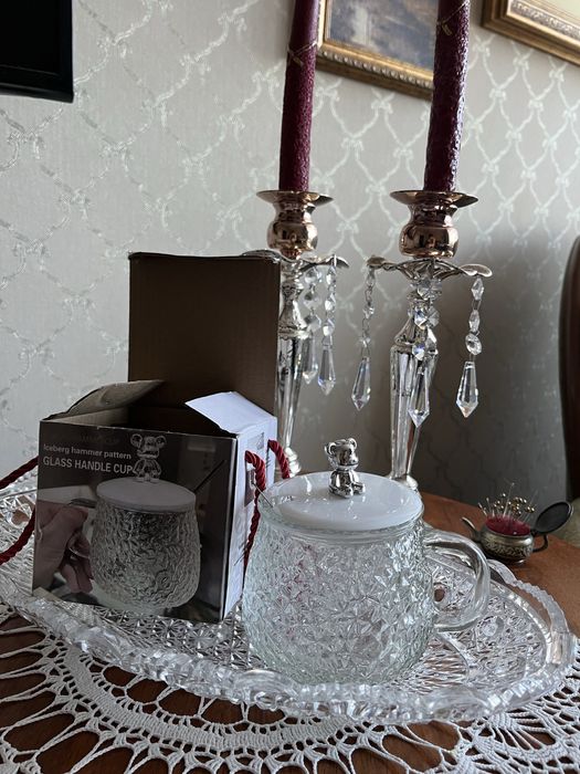 Стеклянная кружка