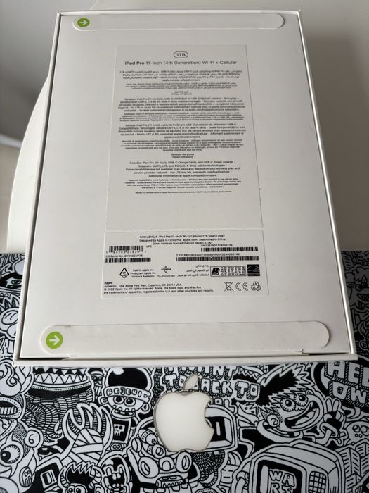  Apple iPad Pro 4th Gen 1TB Wi-Fi + Cellular 5G Nou - Sigilat 