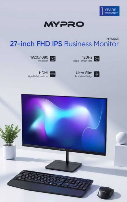 MYPRO MP2404B 27" FHD IPS Business Monitor