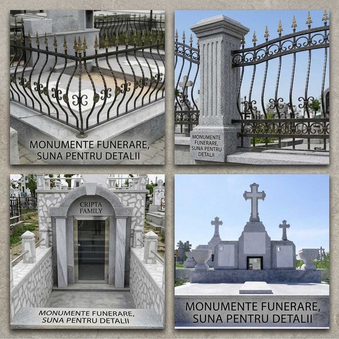 curatenie cimitir , curatenie si reparatii monumente , Cruci din marmură și granit