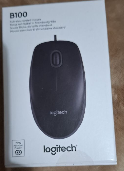 Mouse optic cu fir Logitech B110 Silent, negru