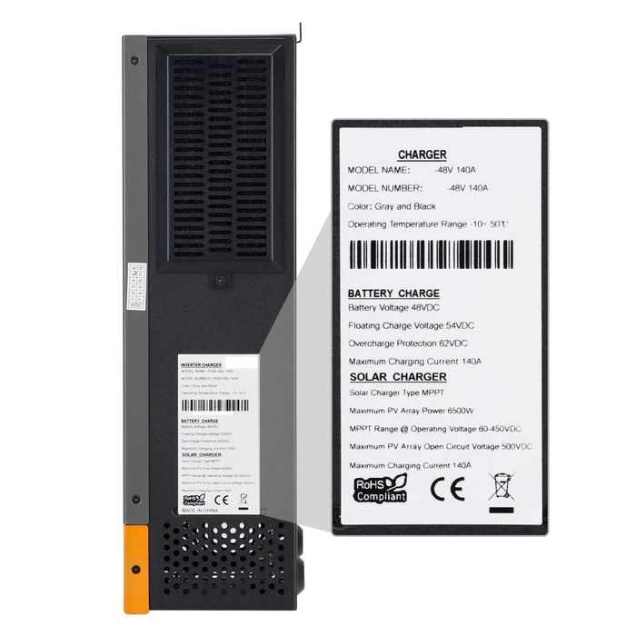 140А МРРТ соларен контролер 48V вход до 450v  MPPT регулатор панел