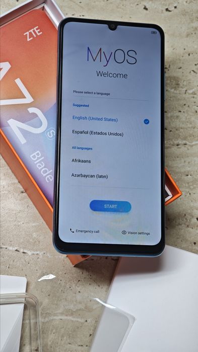 ZTE A72s Blade Blue