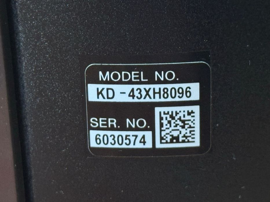 Tv Sony 43xh8096 display defect