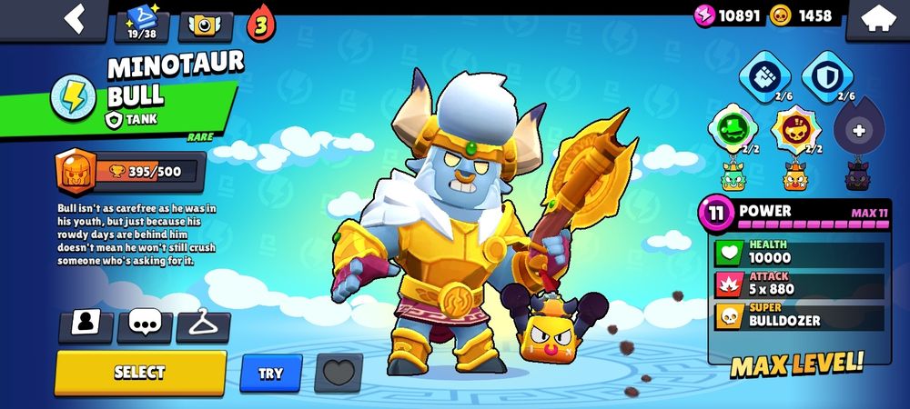 Продажа аккаунта Brawl Stars 17155 кубков