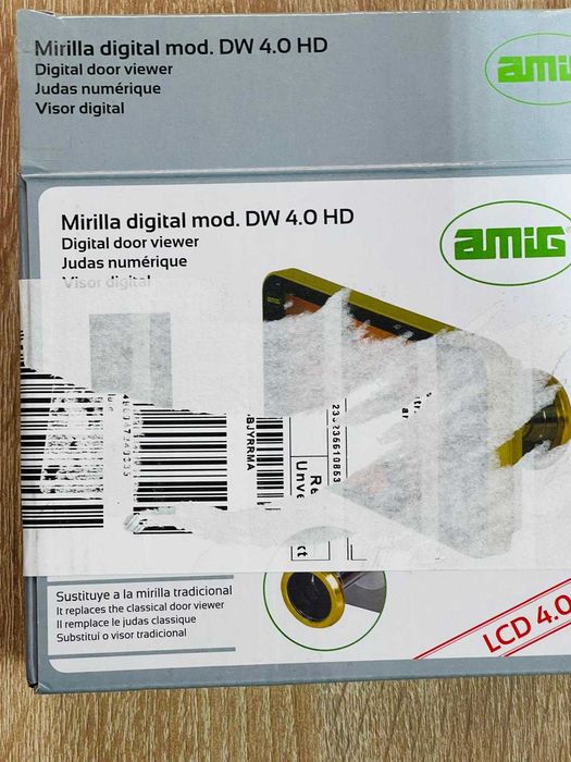 Vizor digital pentru ușă Amig, Ecran LCD TFT de 4"