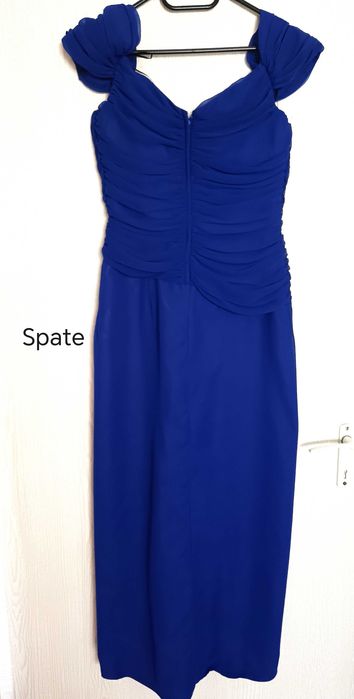 Rochie midi albastru regal
