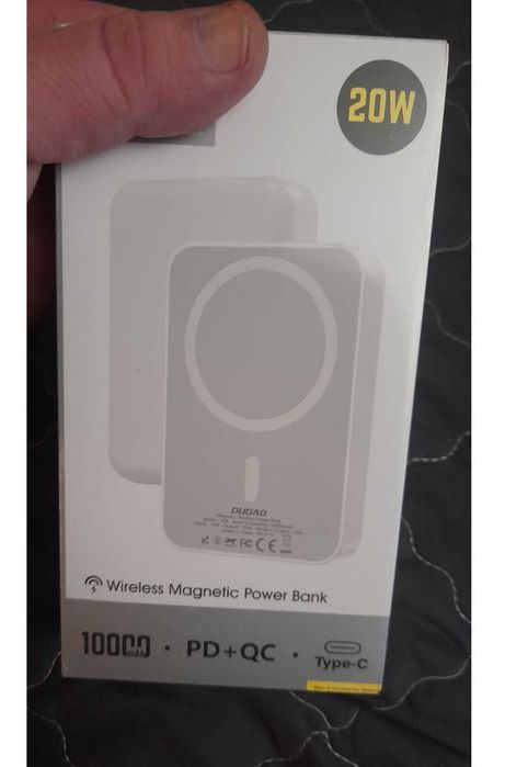 baterie externa 10000mA powerbank MagSafe fast wireless iesire type c