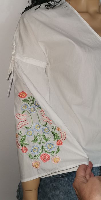 Bluza Primark, India alba cu broderie
