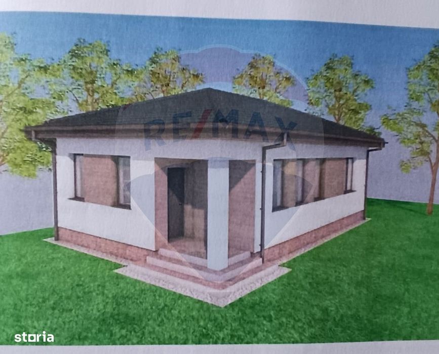Teren 436mp Curtici cu proiect de casa(parter)