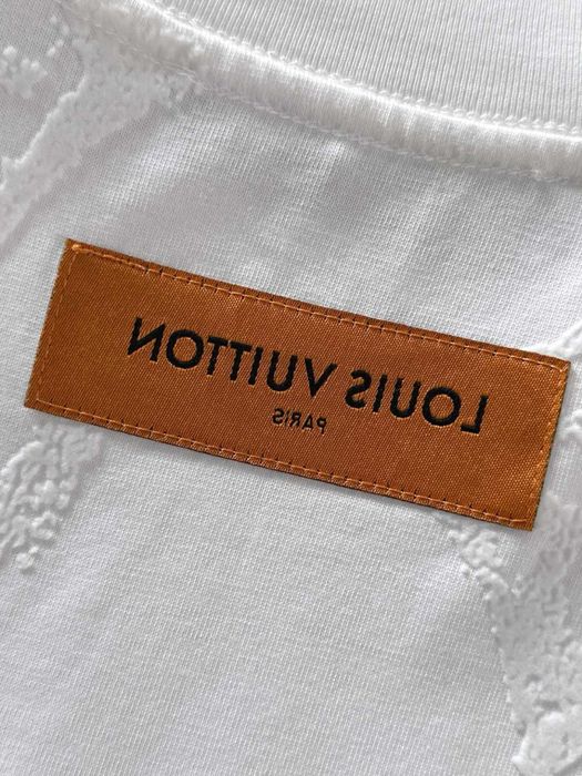 Tricou Louis Vuitton White Velvet  Logo !