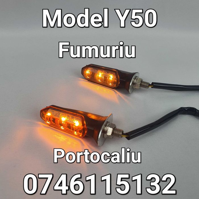 Moto Scuter Motocicleta Atv Chopper-Semnalizari LED- Semnalizare - Y50
