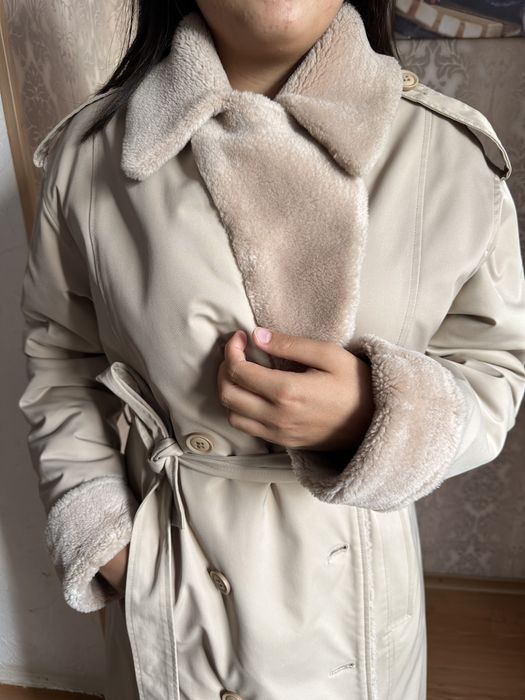 Зимний пальто двух стороний