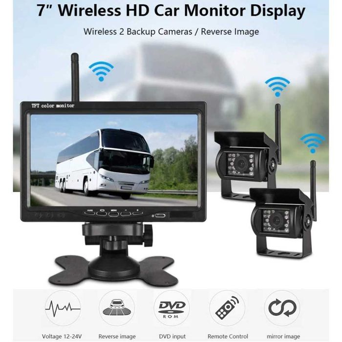 A1430 7 inch Безжични видеорегистратор и камери за бусове и камиони