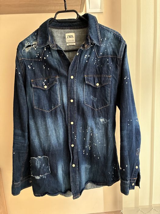 Дънкова риза ZARA / ЗАРА М-размер