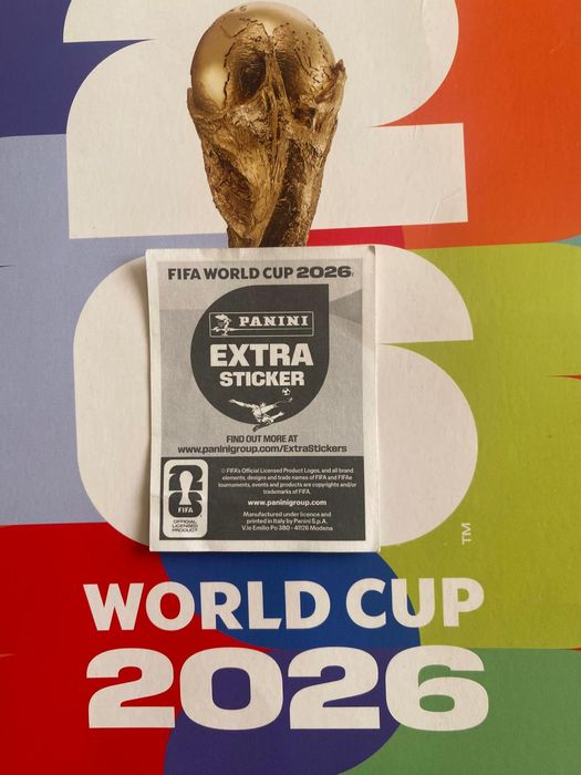 Vinicius Jr extra sticker bronze panini world Cup 2026