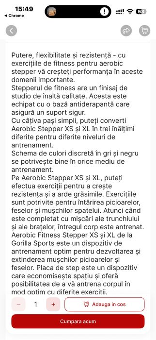 Stepper exercitii fitness nou Germany, pret 100 lei