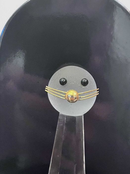 Bibelou statueta BOHEMIA cristal pe soclu marcat bibelouri ieftin