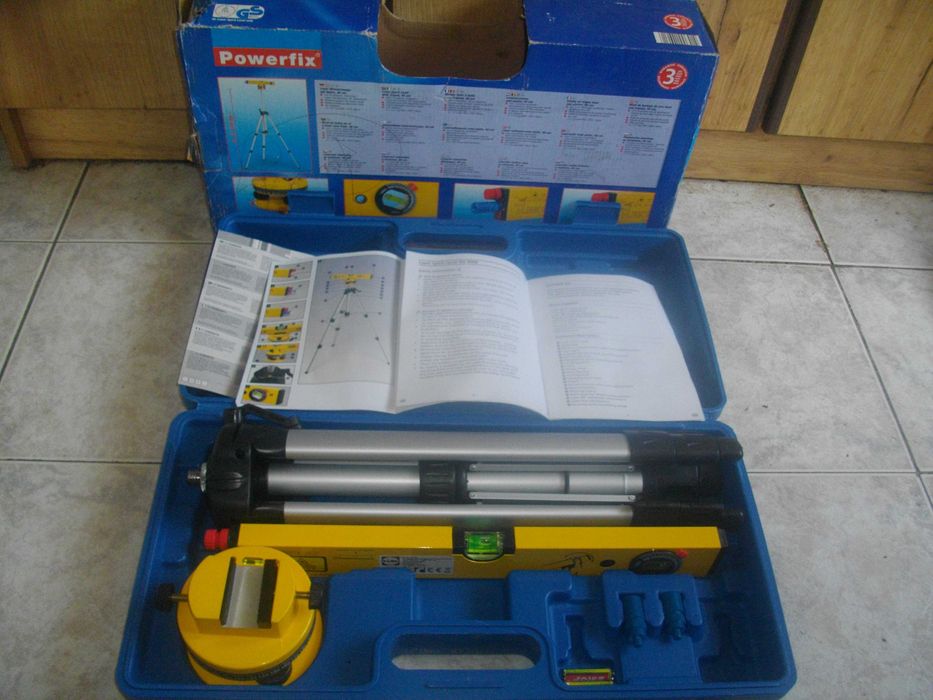 Обхват 650м нов немски лазерен нивелир Комплект Статив/Трипод Powerfix