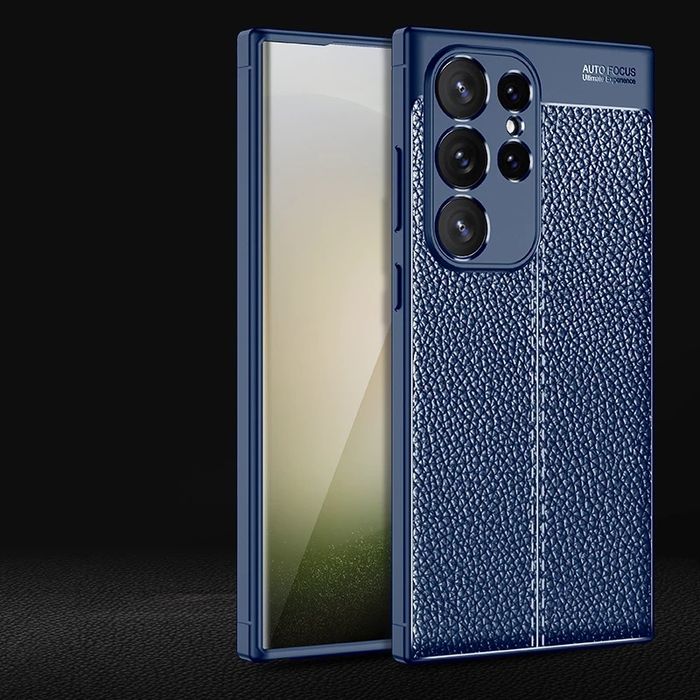 Samsung Galaxy S25 S24 S23 /Ultra/Plus/FE/ Лукс кейс гръб кожена шарка