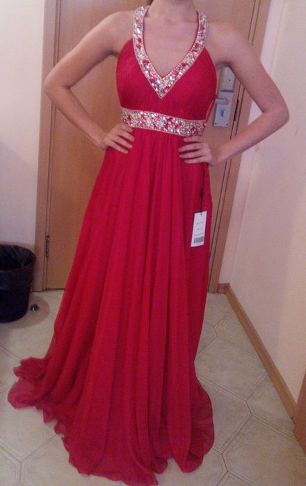 Класна, бална дизайнерска рокля, А линия. Купувана от бутик в САЩ