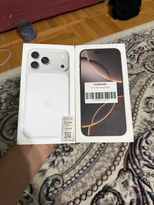 Iphone 17 pro max Silver Sim-esim