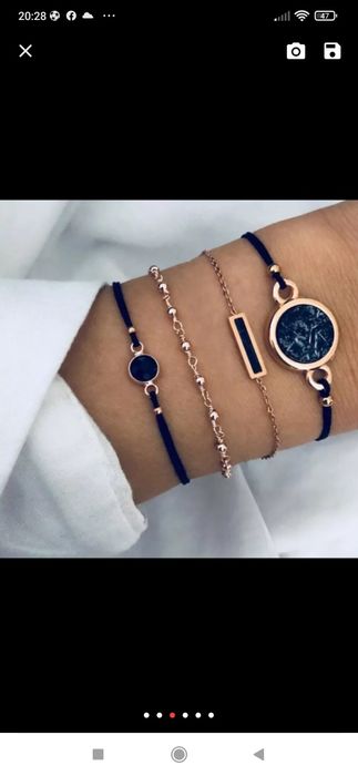 Дамска кожена гривна