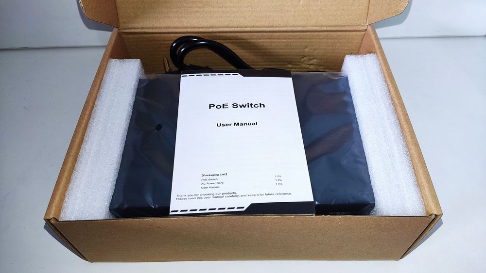 Коммутатор POE Switch для питания видеокамер