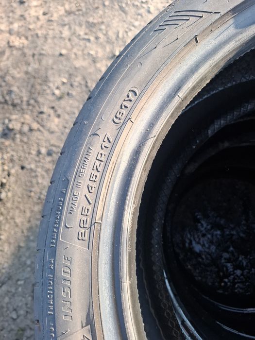 Vand set 4 anvelope 225 45 17 dunlop bune de vara dot 2021