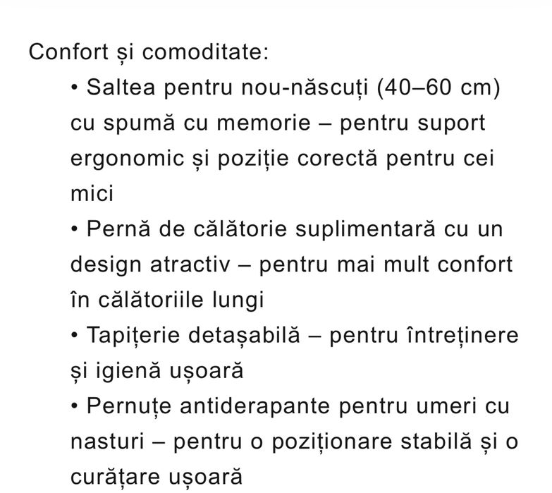 Vand scaun auto copii