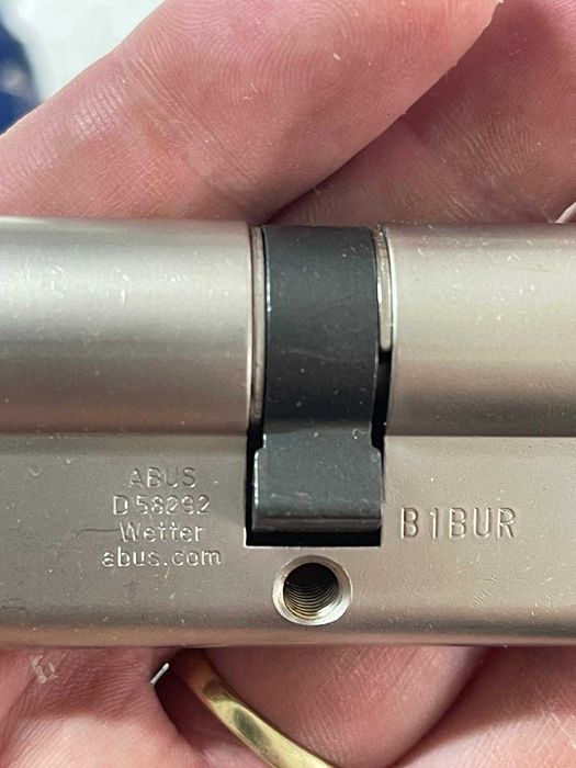 Cilindru Abus Profile D6XNP cu card-cheie și 5 chei, argintiu, 49456