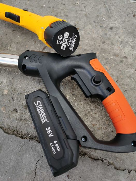 Акумулаторен тример Stahlmayer Германия 24V/6Ah-36V/8Ah две батерии +