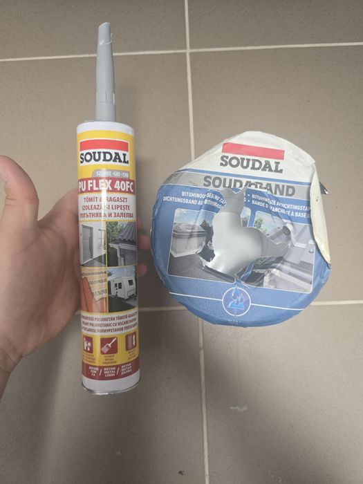 Soudal PU Flex 40 FC (gri) si Soudal Soudaband