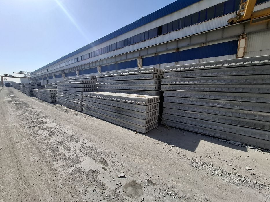 Плиты Перекрытия. Бетонный завод. ЖБИ. Кран и доставка существует.