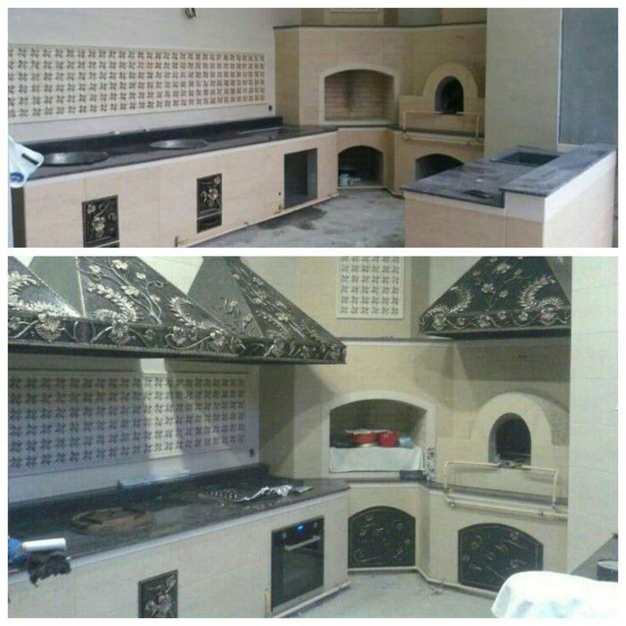 летняя кухня камин очаг барбекю тандыр