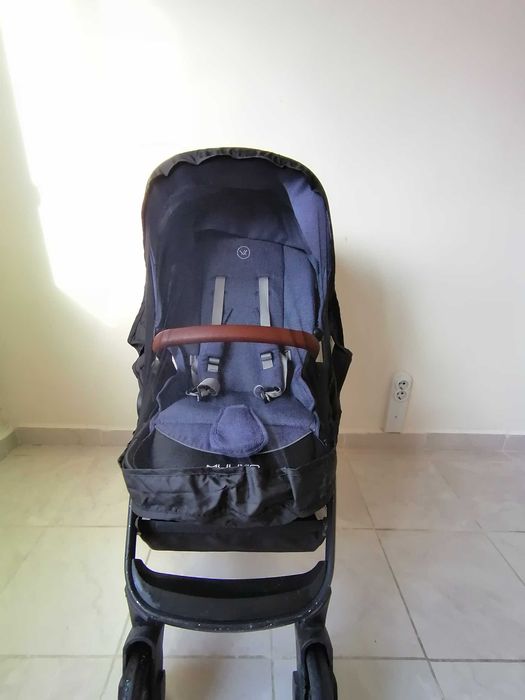 Бебешка количка MUUVO с UV защита 50+, летен и зимен кош + 2 ПОДАРЪКА