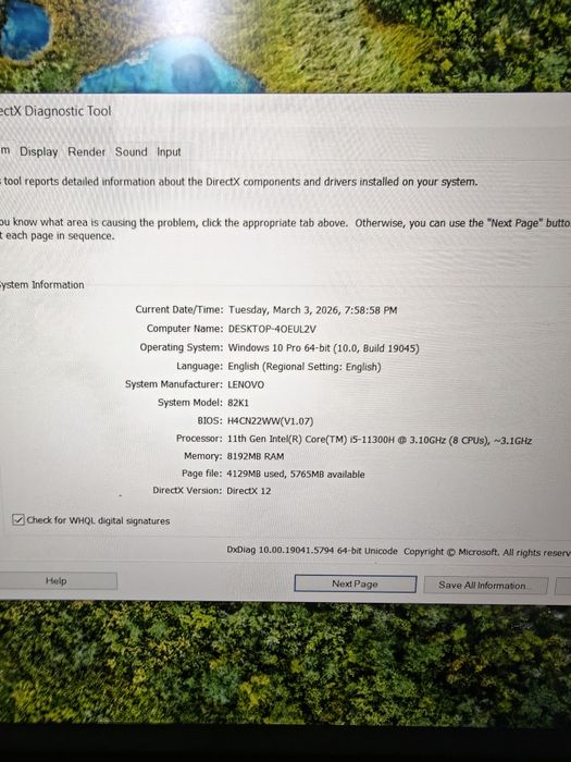 Laptop Lenovo IdeaPad Gaming 3