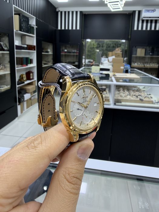 Золотые Часы Omega De Ville Chronometer 18k 750пробы