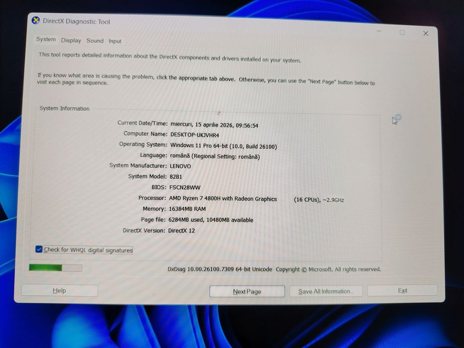 Laptop Gaming Lenovo Legion – Ryzen 7 / RTX 2060 / 16GB RAM – Stare foarte bună