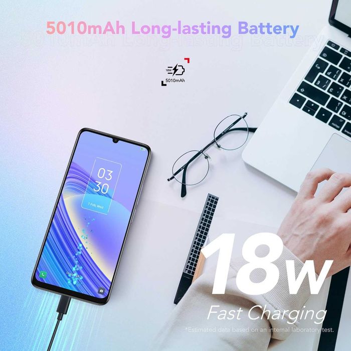 TCL 40 SE 256 GB - Смартфон 6.75h - ТЪМНО СИВ