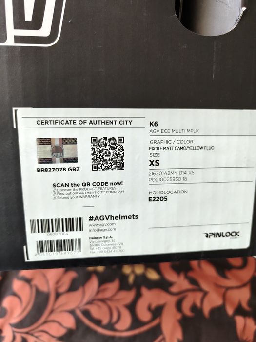 Каска за мотор AGV K6