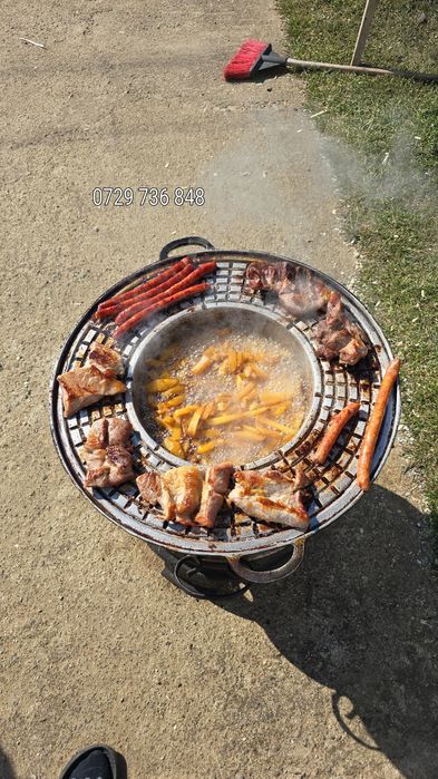 Ceaune  din fontă  7-11-16 L  disc gratar pirostrie soba